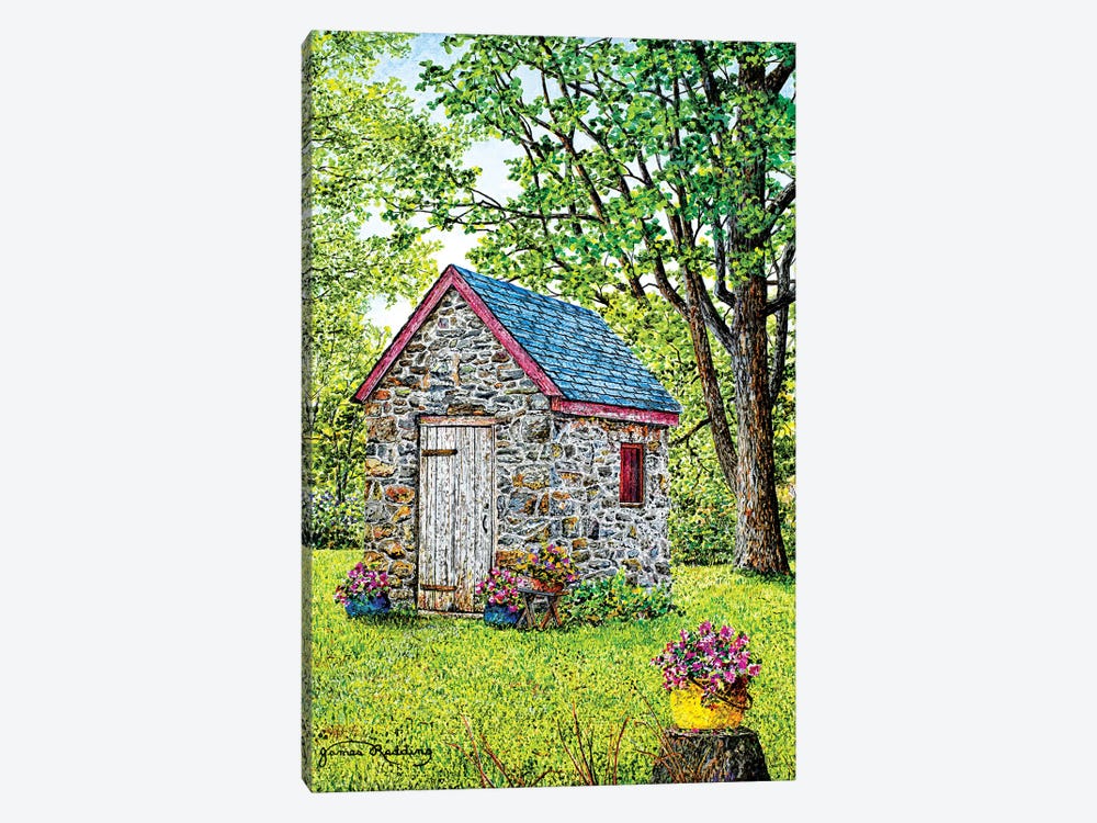 Spring at the Springhouse by James Redding 1-piece Canvas Artwork