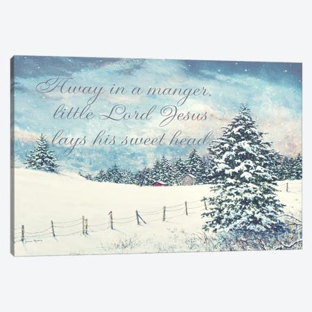 Away in a Manger Canvas Print #RDD19} by James Redding Canvas Art Print