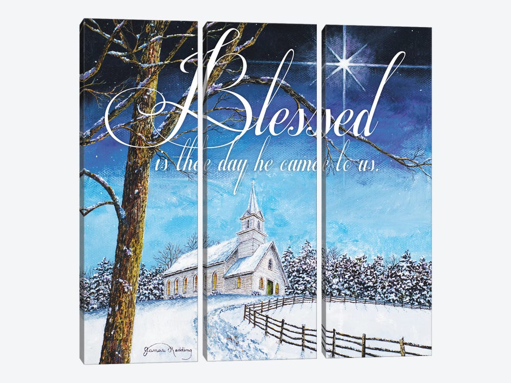 Blessed Church by James Redding 3-piece Canvas Art