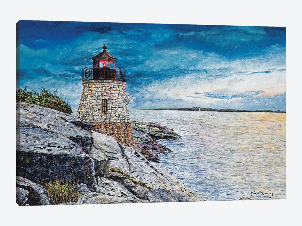 Castle Bay Light by James Redding 1-piece Canvas Print