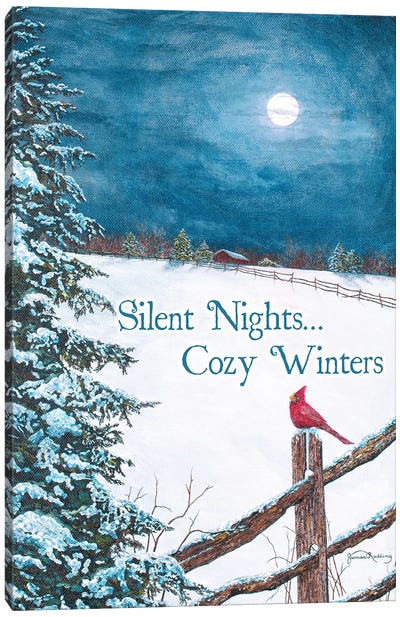 Cozy Winters Canvas Art Print - Home for the Holidays