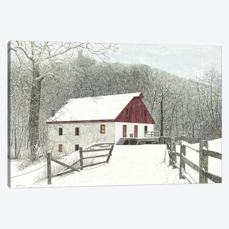 Grist Mill Canvas Print #RDD29} by James Redding Canvas Artwork
