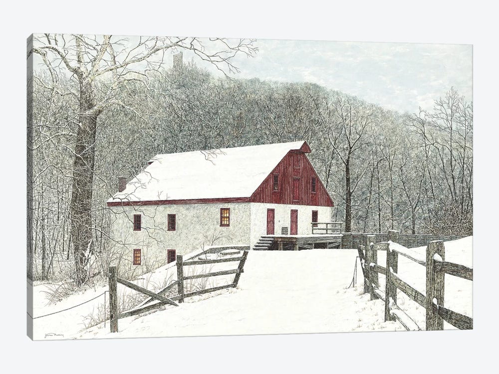 Grist Mill by James Redding 1-piece Canvas Art Print