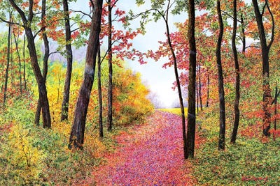 Autumn's Poetry by James Redding framed canvas print