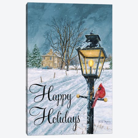 Happy Holidays Canvas Print #RDD31} by James Redding Canvas Print