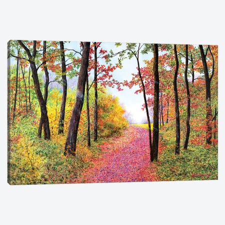 Autumn's Poetry Canvas Print #RDD3} by James Redding Canvas Art Print