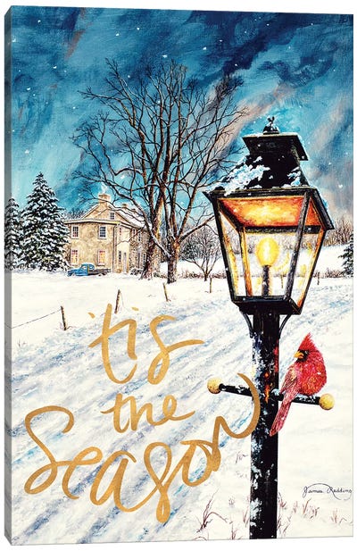 Tis the Season Canvas Art Print - Christmas Signs & Sentiments