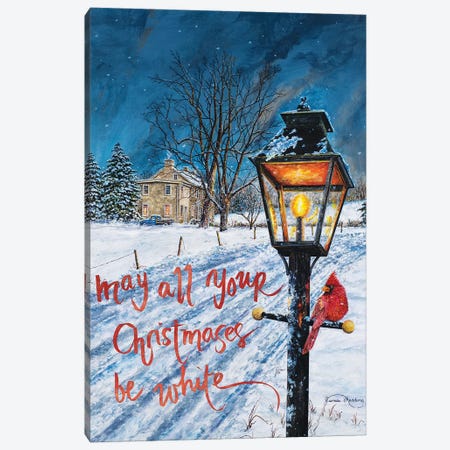 White Christmas Canvas Print #RDD44} by James Redding Canvas Art Print