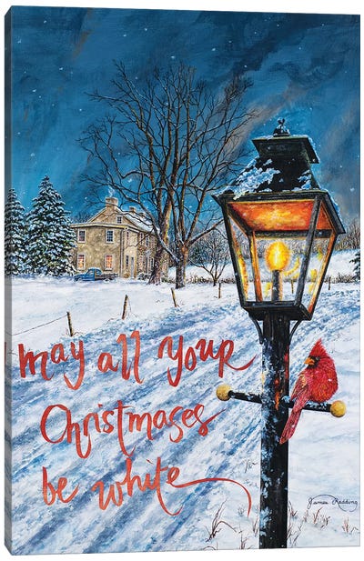 White Christmas Canvas Art Print - James Redding