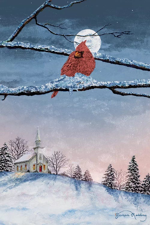 Winter Church Nights by James Redding wall art