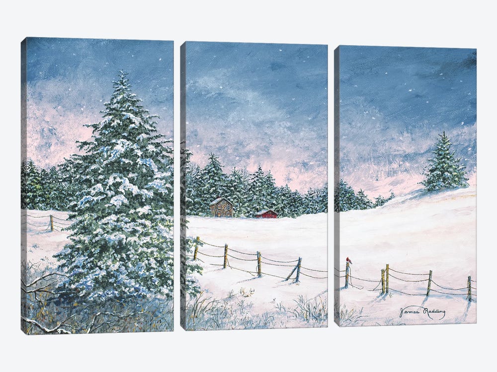 Winter Mornings by James Redding 3-piece Canvas Art Print