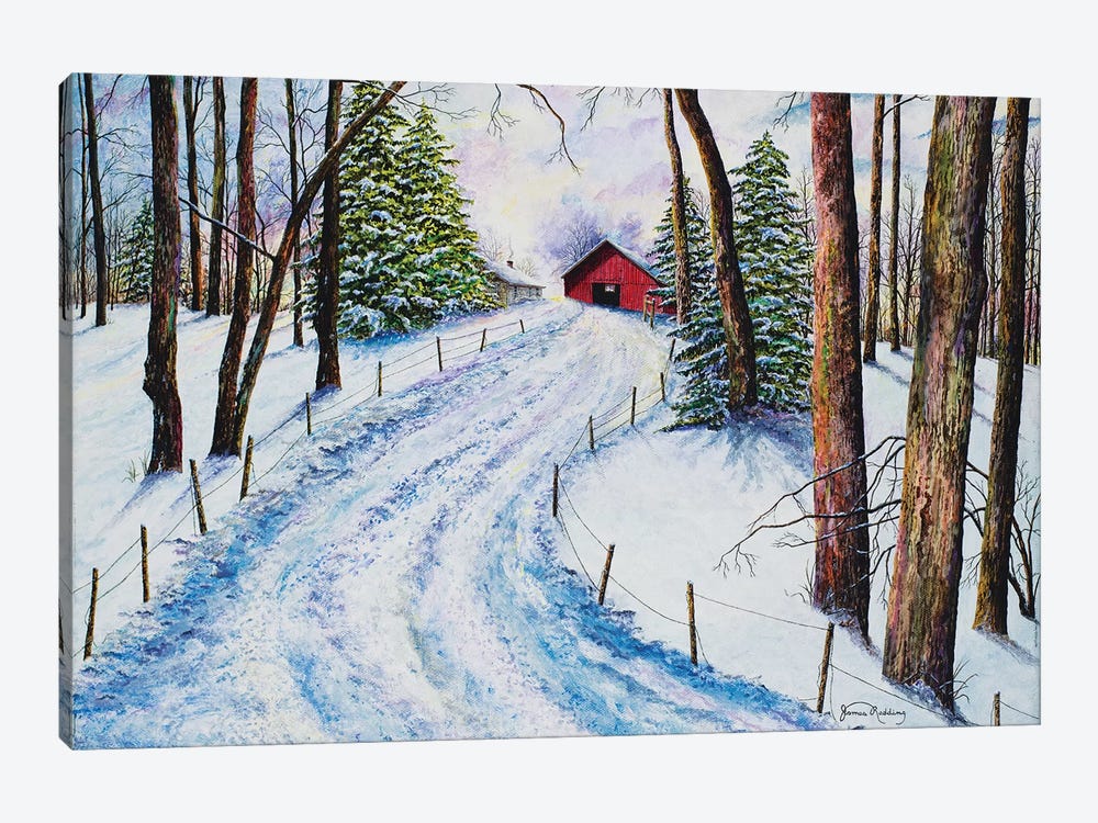Winter's Glow by James Redding 1-piece Canvas Art Print