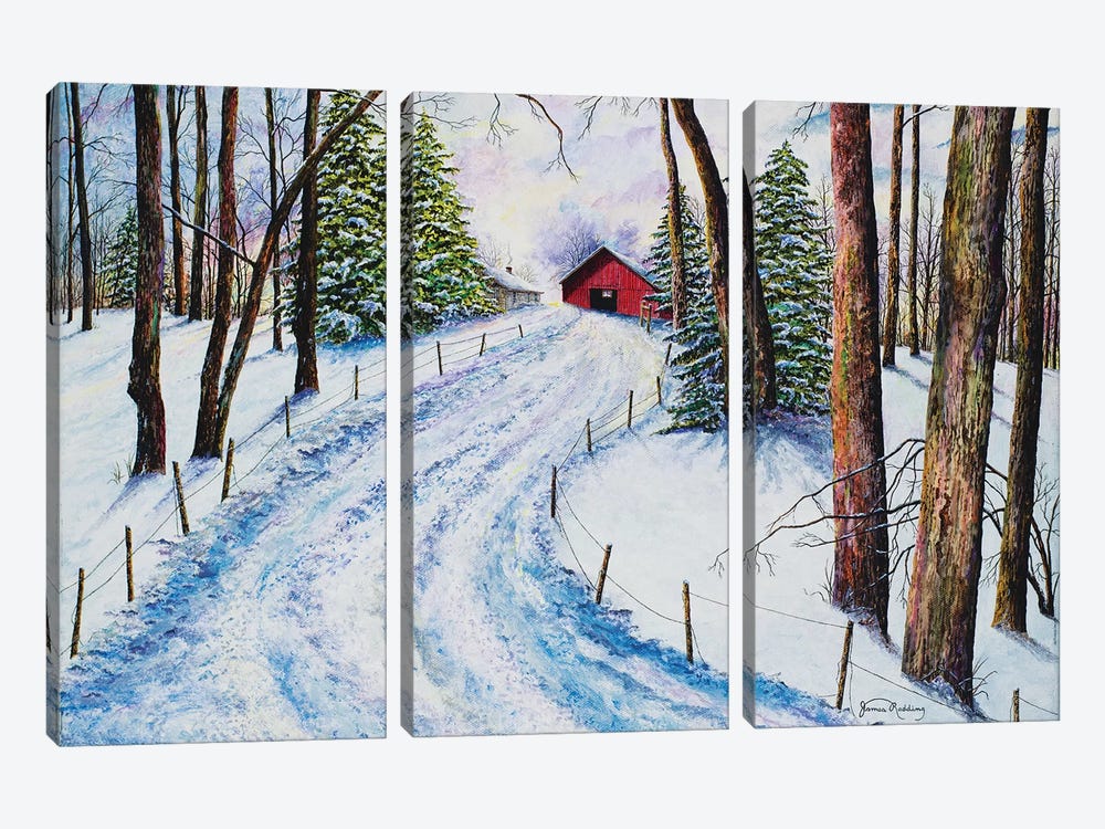 Winter's Glow by James Redding 3-piece Art Print