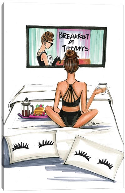 Breakfast At Tiffany's Canvas Art Print - Holly Golightly