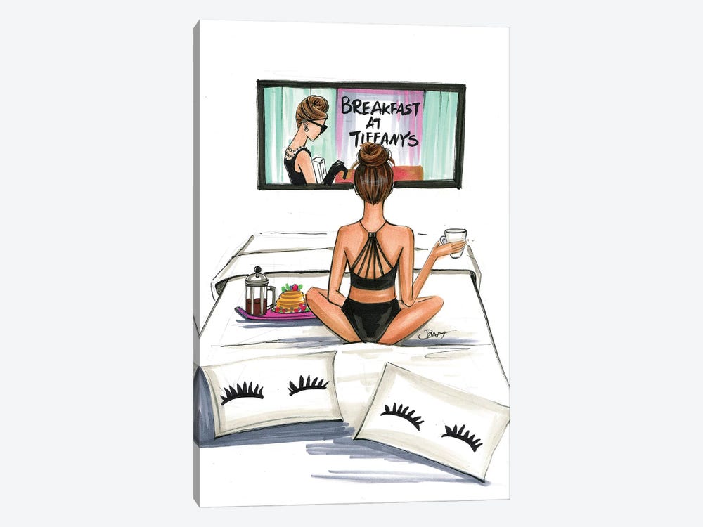 Breakfast At Tiffany's by Rongrong DeVoe 1-piece Canvas Wall Art