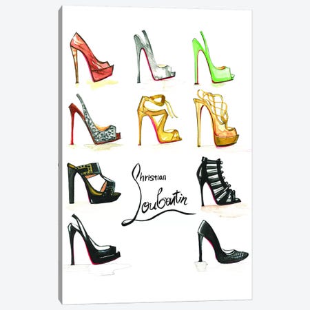 Christian Louboutin Collection Canvas Print #RDE106} by Rongrong DeVoe Canvas Art Print