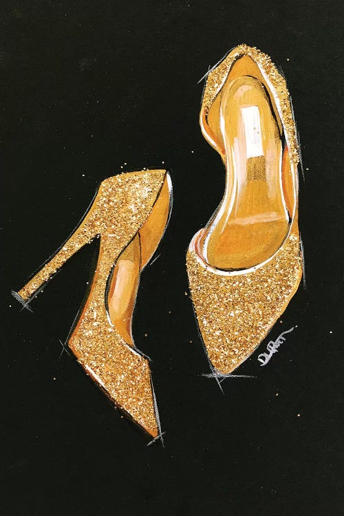 Jimmy Choo Glitter by Rongrong DeVoe wall art