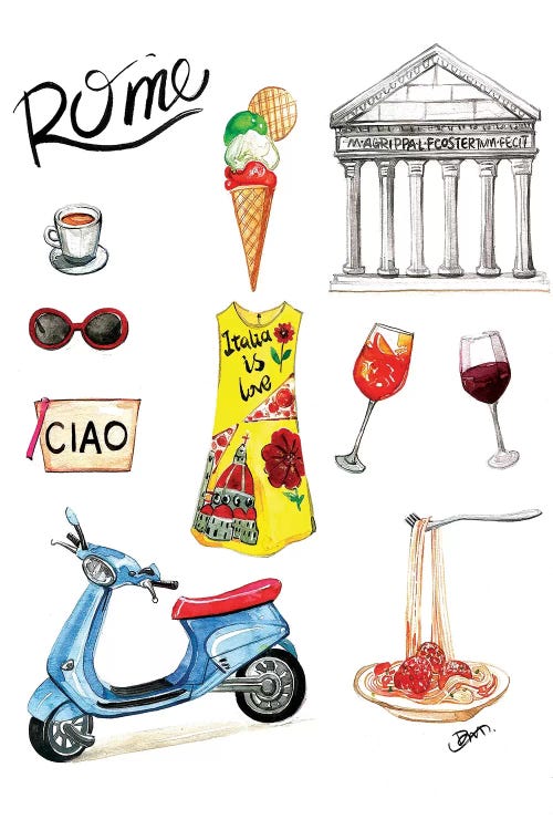 Rome by Rongrong DeVoe wall art