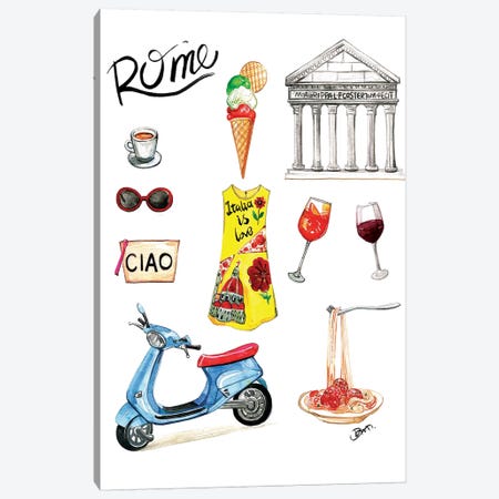 Rome Canvas Print #RDE116} by Rongrong DeVoe Canvas Art