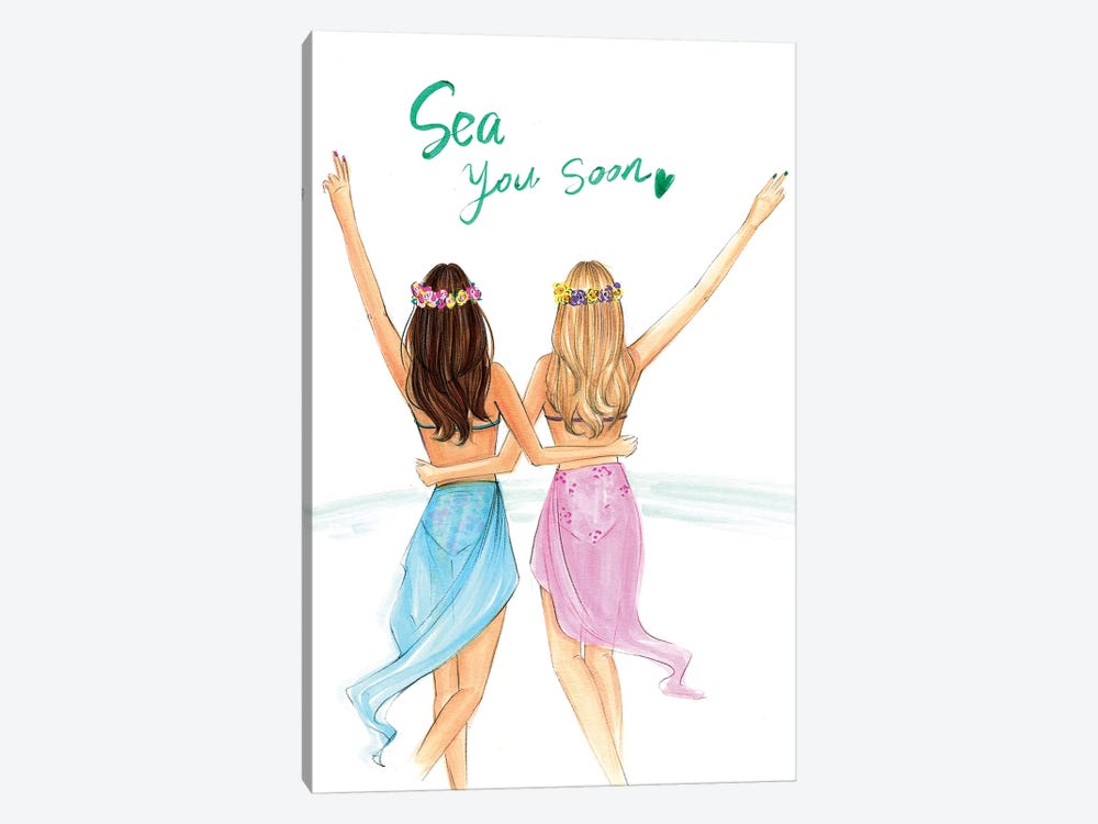 Sea You Soon! by Rongrong DeVoe 1-piece Art Print