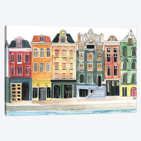 Amsterdam Canvas Print #RDE121} by Rongrong DeVoe Canvas Wall Art