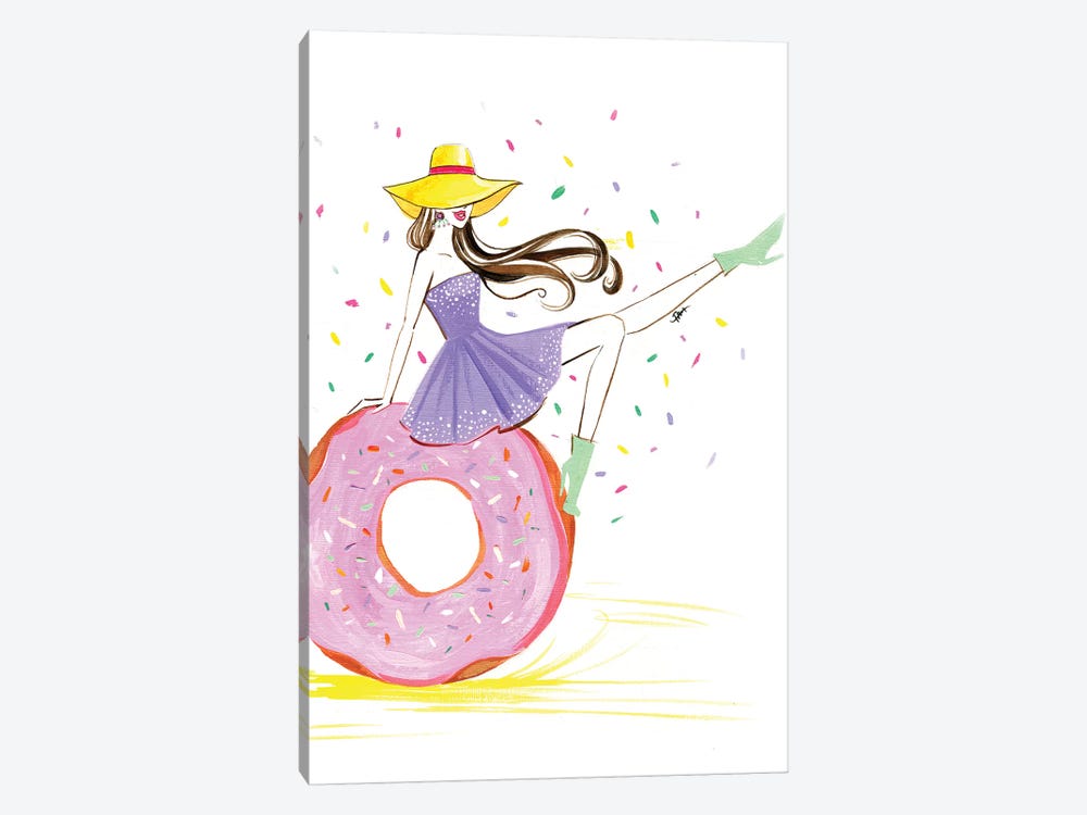 Donut Girl by Rongrong DeVoe 1-piece Canvas Art
