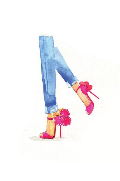 Women's Pants: Flower Shoe by Rongrong DeVoe