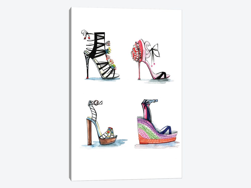 Sophia Webster Shoe Collection 1-piece Canvas Wall Art