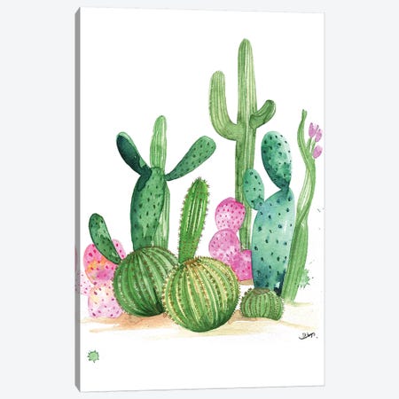 Cactus Canvas Print #RDE151} by Rongrong DeVoe Canvas Print