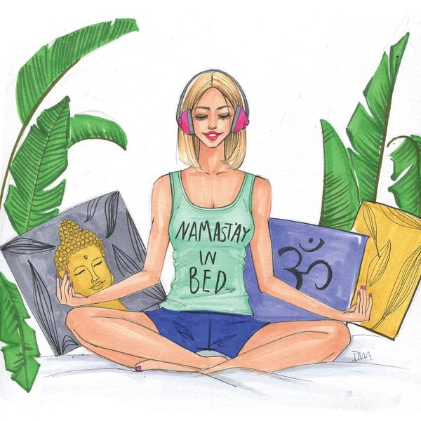 Women's Sportswear: Namastay In Bed by Rongrong DeVoe