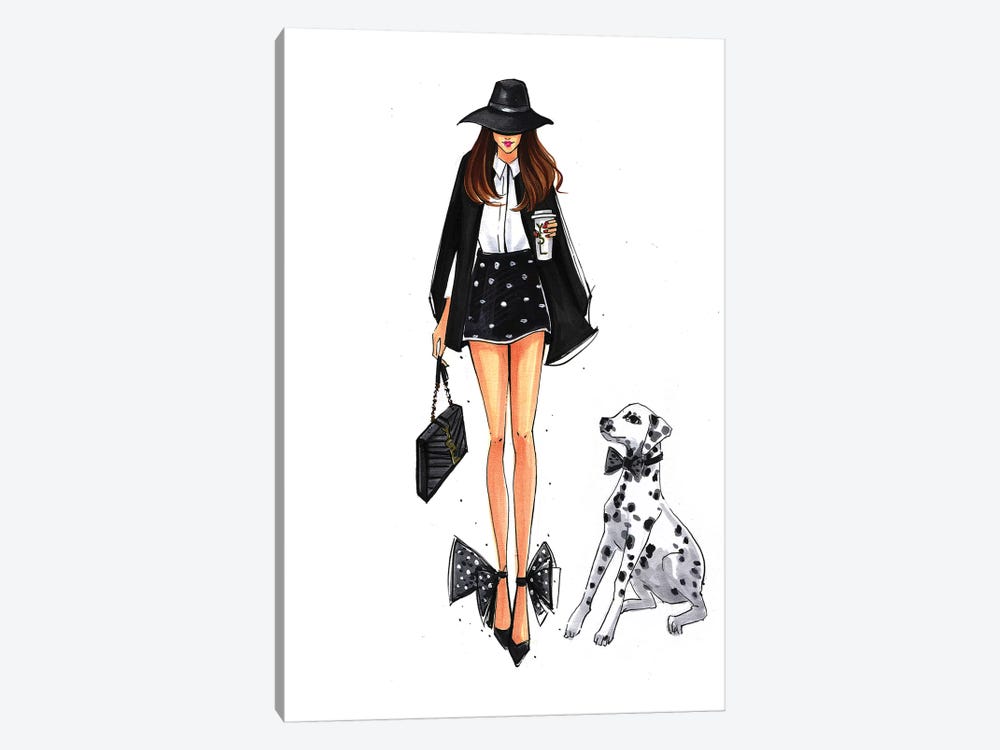 Black And White Monday, No Background by Rongrong DeVoe 1-piece Art Print