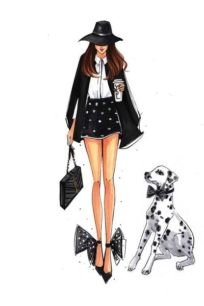 Dalmatians: Black And White Monday, No Background by Rongrong DeVoe