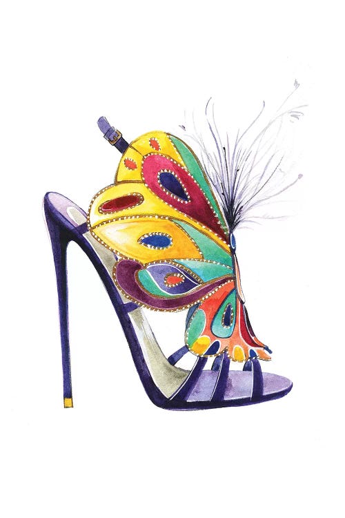 Butterfly Shoes By Brian Atwood by Rongrong DeVoe wall art