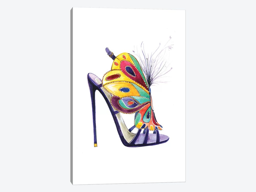 Butterfly Shoes By Brian Atwood by Rongrong DeVoe 1-piece Canvas Art Print