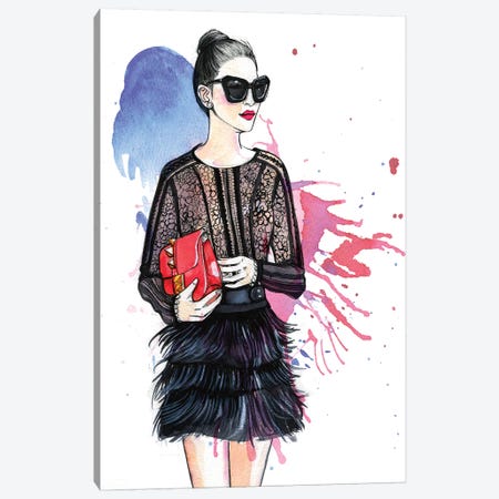 Fashion Blogger Canvas Print #RDE163} by Rongrong DeVoe Canvas Artwork