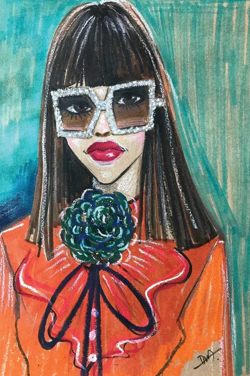 Gucci Portrait by Rongrong DeVoe wall art