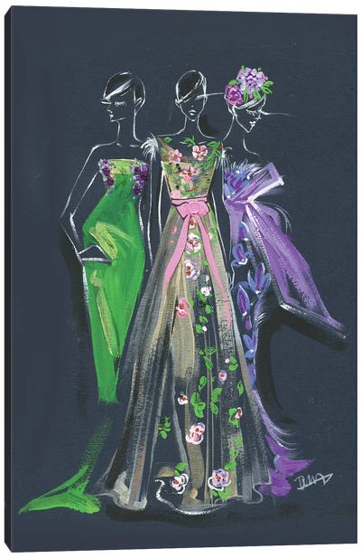 Marchesa Spring Gown Canvas Art Print - Rongrong DeVoe