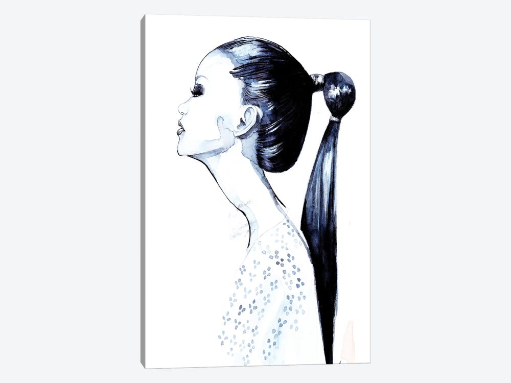 Pony Tail Girl by Rongrong DeVoe 1-piece Canvas Artwork