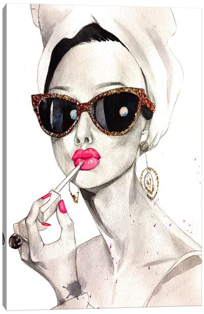 Audrey Hepburn Canvas Art Print - Fashion Art