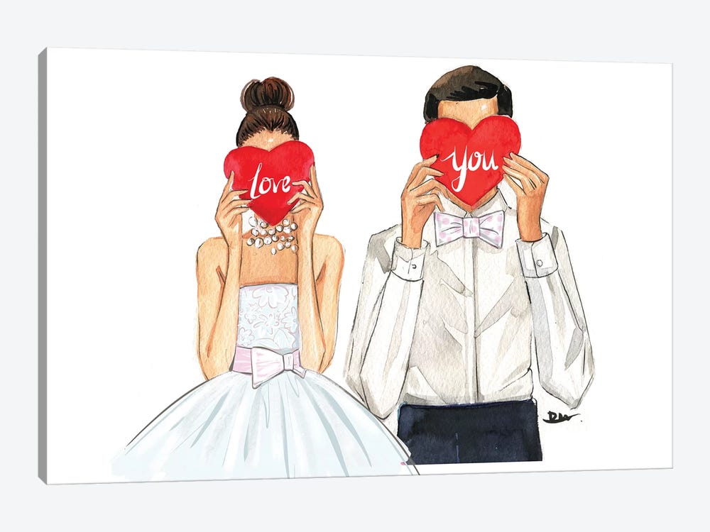 Love You by Rongrong DeVoe 1-piece Art Print
