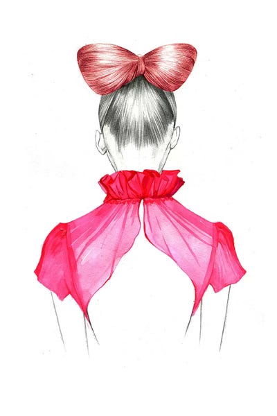 Rongrong DeVoe: Bow Hair Girl  by Rongrong DeVoe