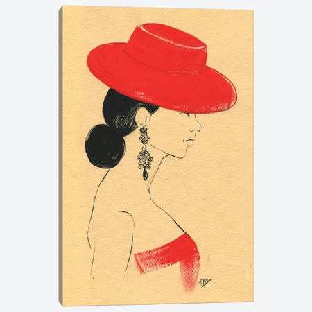 Ralph Lauren Red Canvas Print #RDE191} by Rongrong DeVoe Art Print