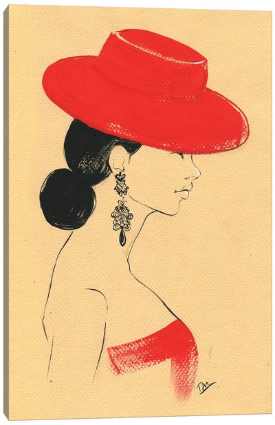 Ralph Lauren Red Canvas Art Print - Rongrong DeVoe