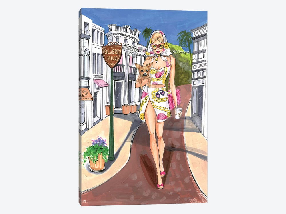 Beverly Hills by Rongrong DeVoe 1-piece Canvas Print