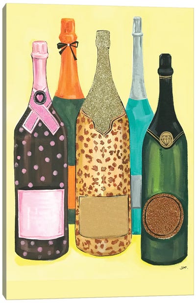 Champagne Without Logo Canvas Art Print - Rongrong DeVoe