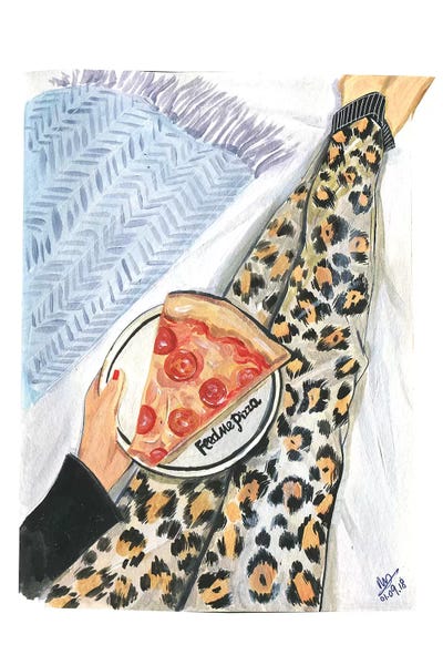 Pizza: Feed Me Pizza by Rongrong DeVoe