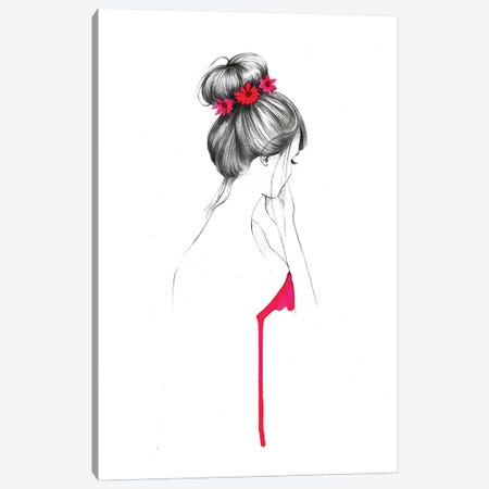 Bun Flower Girl  Canvas Print #RDE20} by Rongrong DeVoe Canvas Print