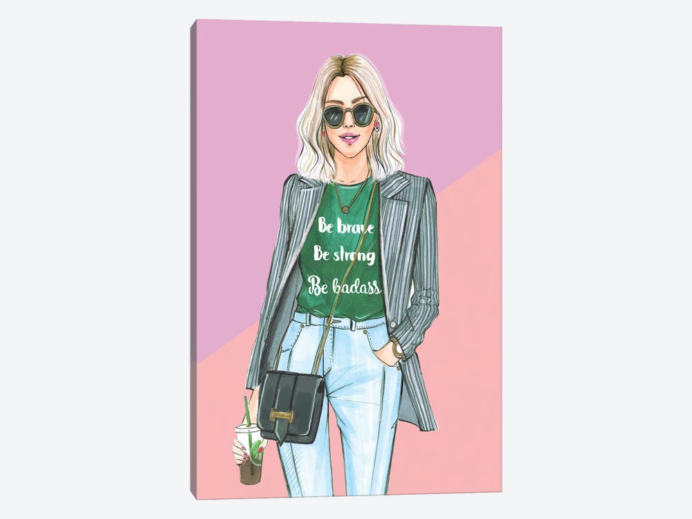 I Am Nicer When I Like My Outfit by Rongrong DeVoe 1-piece Canvas Print