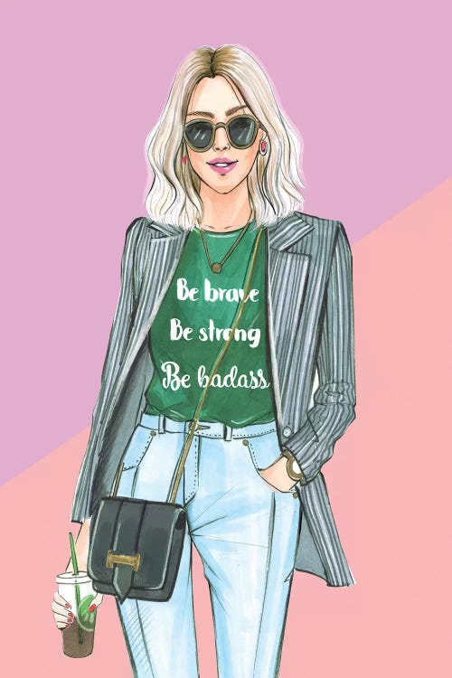 I Am Nicer When I Like My Outfit by Rongrong DeVoe wall art