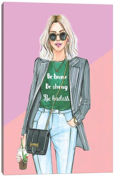 I Am Nicer When I Like My Outfit Canvas Art Print - Rongrong DeVoe